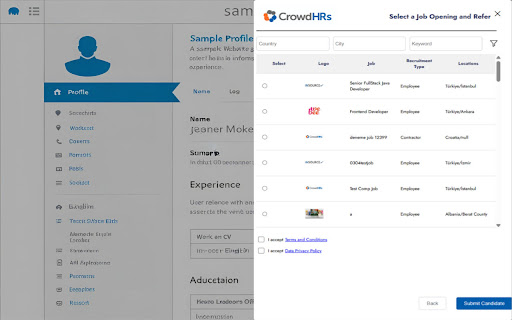 CrowdHRs Resume Extractor  from Chrome web store to be run with OffiDocs Chromium online