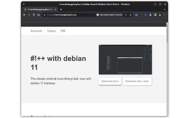 CrunchBangPlusPlus Scrollbars  from Chrome web store to be run with OffiDocs Chromium online