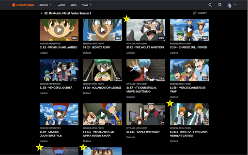 Crunchyroll Filler  from Chrome web store to be run with OffiDocs Chromium online