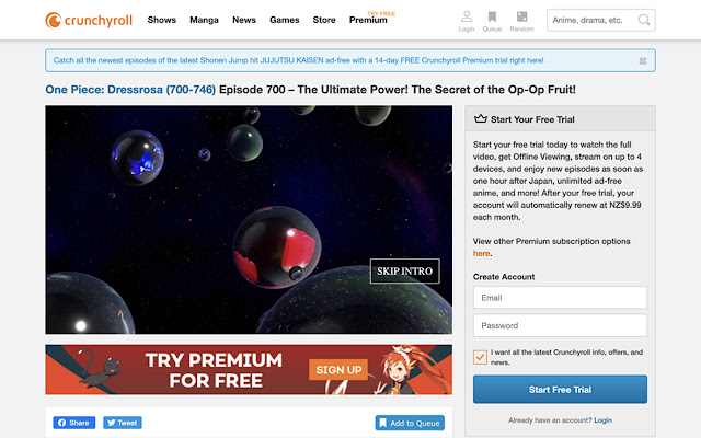 Crunchyroll Intro Skipper  from Chrome web store to be run with OffiDocs Chromium online