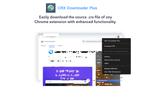 CRX Downloader Plus  from Chrome web store to be run with OffiDocs Chromium online