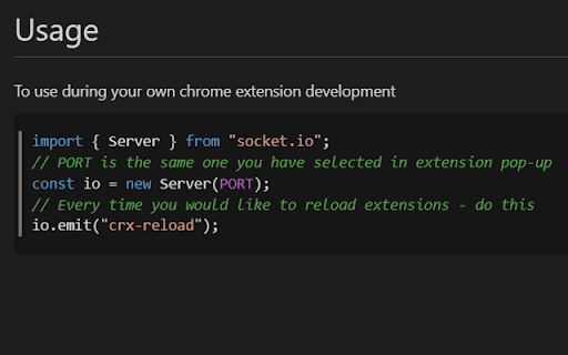 CRX Reload  from Chrome web store to be run with OffiDocs Chromium online