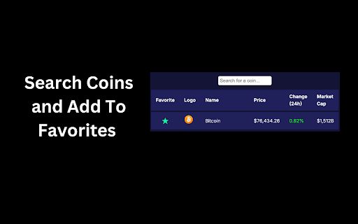 Crypti Crypto Price Tracker  from Chrome web store to be run with OffiDocs Chromium online