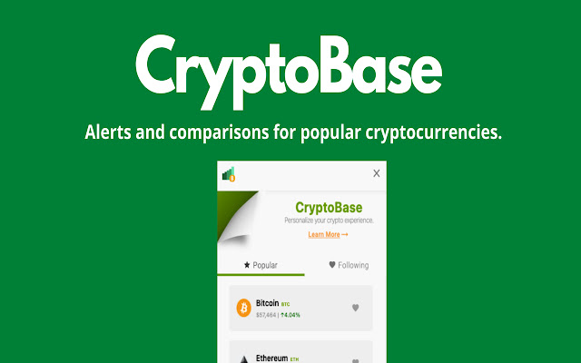CryptoBase  from Chrome web store to be run with OffiDocs Chromium online