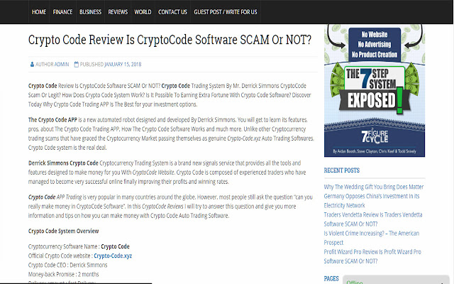 Cryptocode Review  from Chrome web store to be run with OffiDocs Chromium online
