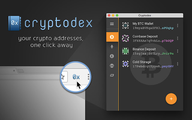 Cryptodex  from Chrome web store to be run with OffiDocs Chromium online