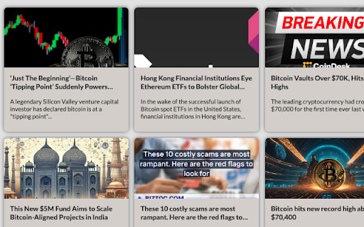 Crypto Homepage: Price Charts, Current News In Crypto And More  from Chrome web store to be run with OffiDocs Chromium online