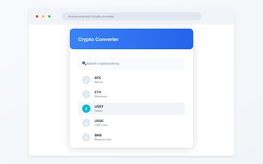 Crypto Local Currency Converter  from Chrome web store to be run with OffiDocs Chromium online