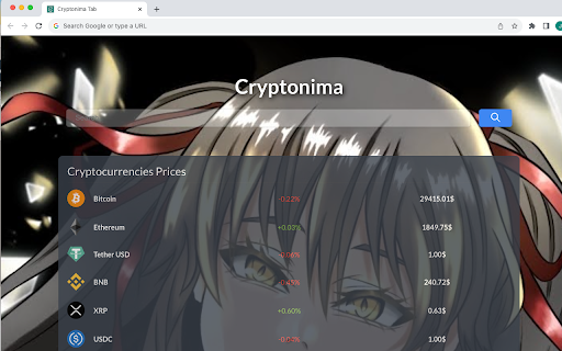 Cryptonima  from Chrome web store to be run with OffiDocs Chromium online