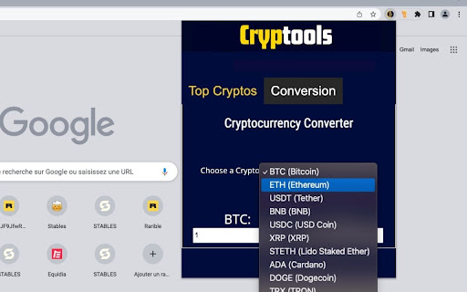 Cryptools Crypto Conversion App from Chrome web store to be run with OffiDocs Chromium online Cryptools Crypto Conversion App from Chrome web store to be run with OffiDocs Chromium online