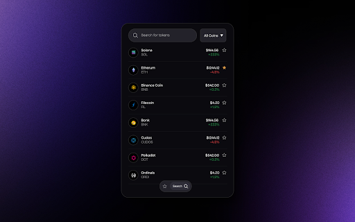 CryptoStats  from Chrome web store to be run with OffiDocs Chromium online