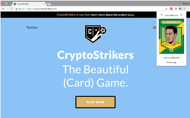 Cryptostrikers Last Sold Cards  from Chrome web store to be run with OffiDocs Chromium online