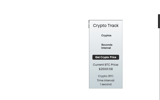 Crypto Track  from Chrome web store to be run with OffiDocs Chromium online