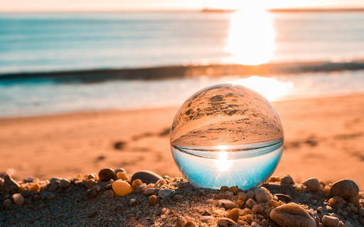 Crystal Beach Sunset  from Chrome web store to be run with OffiDocs Chromium online