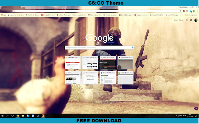 Chủ đề CS:GO từ cửa hàng Chrome trực tuyến sẽ được chạy với OffiDocs Chromium trực tuyến