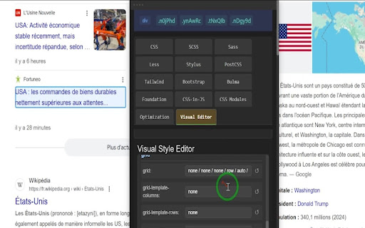 CSS Eye  from Chrome web store to be run with OffiDocs Chromium online