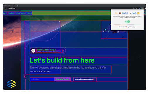 Css Layout Hack  from Chrome web store to be run with OffiDocs Chromium online