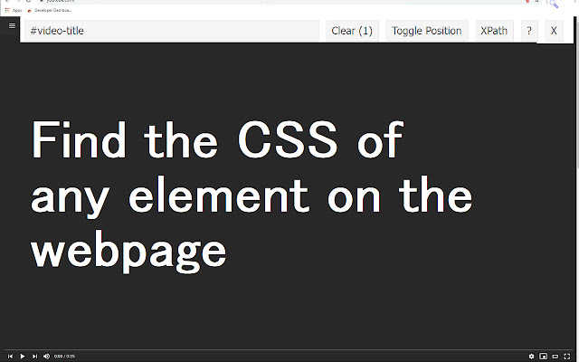 CSS Selector  from Chrome web store to be run with OffiDocs Chromium online