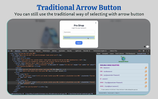 CssXpath Finder  from Chrome web store to be run with OffiDocs Chromium online