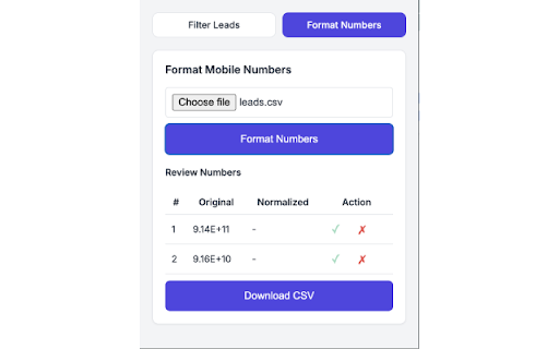 CSV Duplicate Filter  Formatter  from Chrome web store to be run with OffiDocs Chromium online