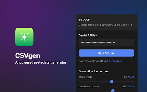 csvgen  from Chrome web store to be run with OffiDocs Chromium online