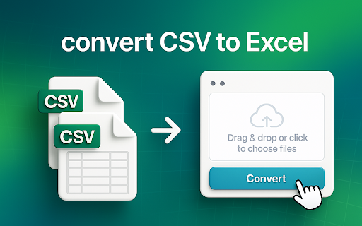 CSV to Excel  from Chrome web store to be run with OffiDocs Chromium online