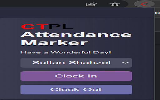 CTPL Attendance  from Chrome web store to be run with OffiDocs Chromium online