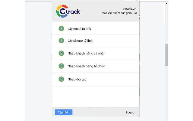 Ctrack  from Chrome web store to be run with OffiDocs Chromium online