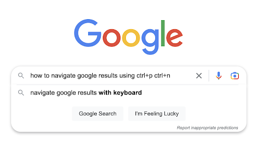 Ctrl+N/P unix navigation for dropdowns  from Chrome web store to be run with OffiDocs Chromium online