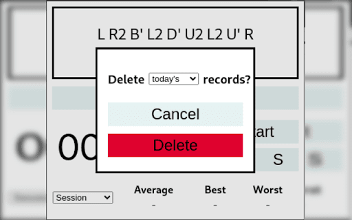 Cube Scrambler  from Chrome web store to be run with OffiDocs Chromium online