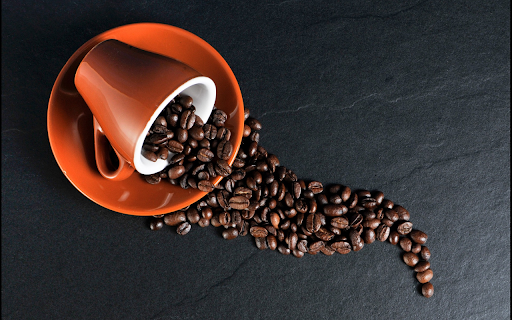 Cup of coffee beans  from Chrome web store to be run with OffiDocs Chromium online
