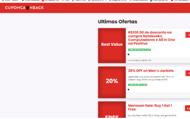 cupomcashback  from Chrome web store to be run with OffiDocs Chromium online