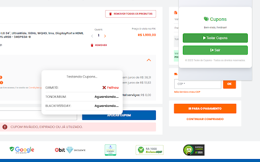 CUPONS AI  from Chrome web store to be run with OffiDocs Chromium online
