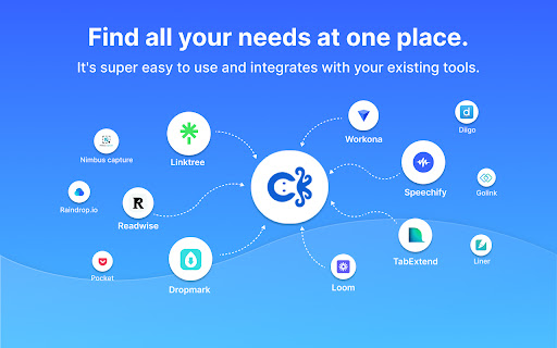 Curateit  from Chrome web store to be run with OffiDocs Chromium online