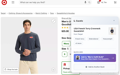 Curatle Universal Shopping Cart  from Chrome web store to be run with OffiDocs Chromium online