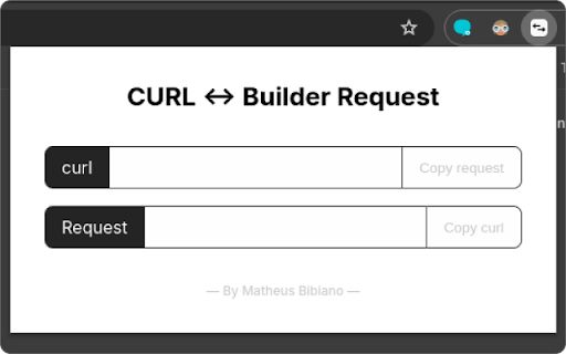 CURL ↔ Builder Request  from Chrome web store to be run with OffiDocs Chromium online