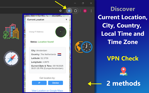 current location  from Chrome web store to be run with OffiDocs Chromium online