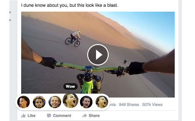 CurryReacts For Facebook  from Chrome web store to be run with OffiDocs Chromium online