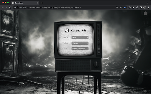Cursed Ads for YouTube  from Chrome web store to be run with OffiDocs Chromium online