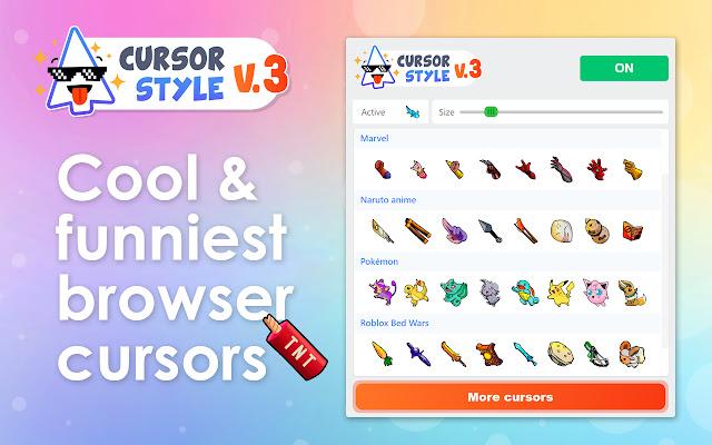 Cursor style custom cursor for your browser  from Chrome web store to be run with OffiDocs Chromium online