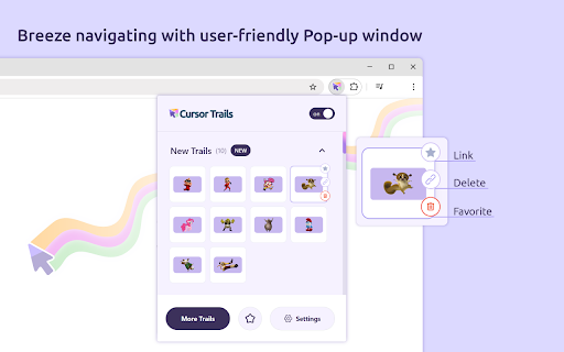 Cursor Trails Custom Cursor Trails  from Chrome web store to be run with OffiDocs Chromium online