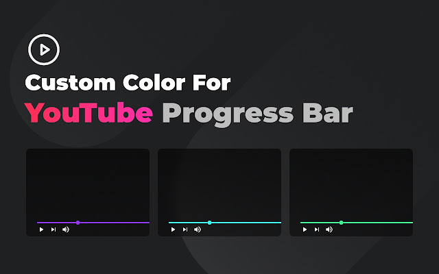 Màu tùy chỉnh cho Thanh tiến trình YouTube từ cửa hàng Chrome trực tuyến sẽ chạy với OffiDocs trực tuyến