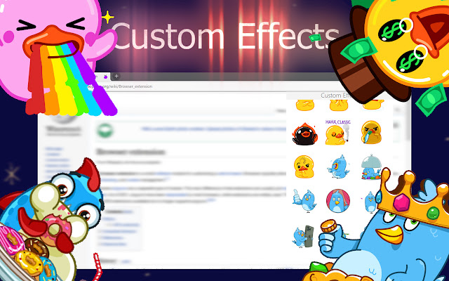 Custom Effects for Chrome™  from Chrome web store to be run with OffiDocs Chromium online