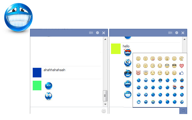 Custom emoticons  from Chrome web store to be run with OffiDocs Chromium online