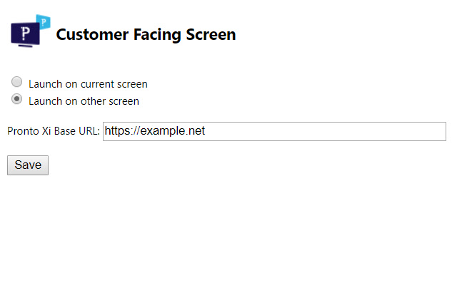 Customer Facing Screen  from Chrome web store to be run with OffiDocs Chromium online