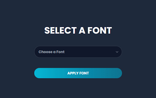 Custom Font Injector  from Chrome web store to be run with OffiDocs Chromium online