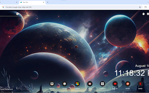 Custom Galaxy Style  from Chrome web store to be run with OffiDocs Chromium online