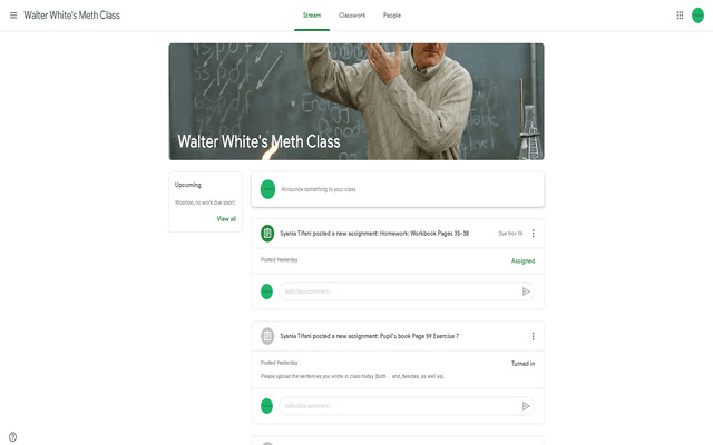 Custom Google Classroom  from Chrome web store to be run with OffiDocs Chromium online