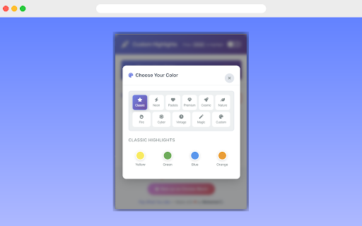 Custom Highlight Colors  from Chrome web store to be run with OffiDocs Chromium online