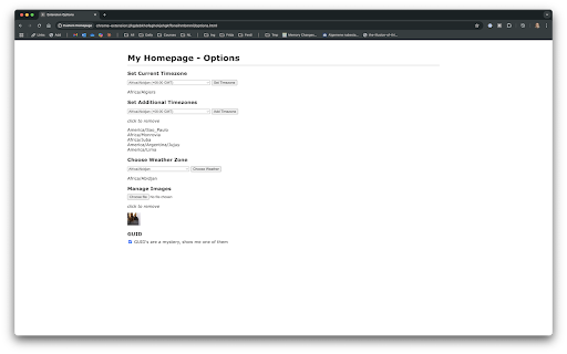 Custom Homepage  from Chrome web store to be run with OffiDocs Chromium online